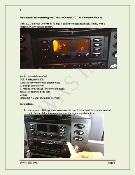 How To Use the Stoddard LCD Repair Kit for your Porsche Boxster or 996