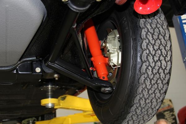 Underneath a Porsche
