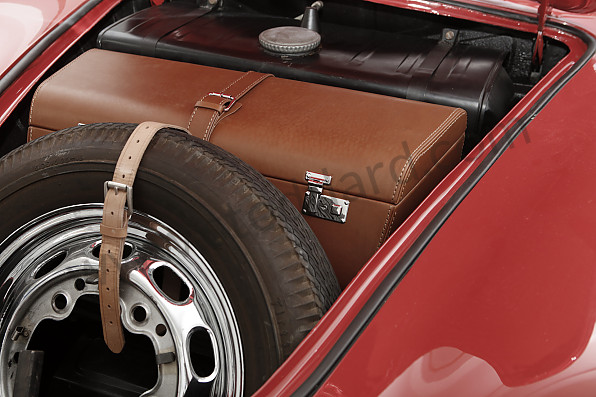 DST32320BLK - Front Luggage Case, Black Leather, For 356 356A and 356B T5 for Porsche 