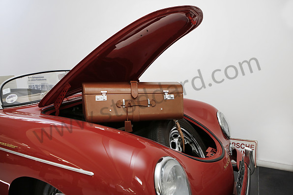 DST32320BLK - Front Luggage Case, Black Leather, For 356 356A and 356B T5 for Porsche 