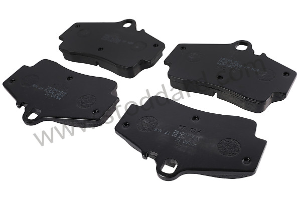 HB290Z583 - Hawk Brake Pad, Ceramic, Rear For 986 Boxster for Porsche 