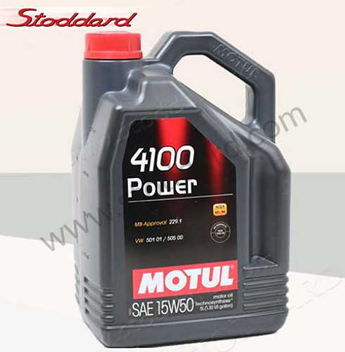 MOT100273 - Motul Oil 4100 Power Sae 15w50 5-Liter Jug for Porsche 