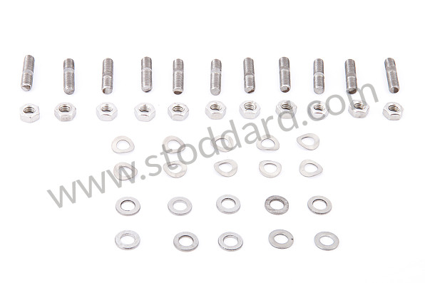 NLA06105401 - Sump Plate Stud, Nut, And Washer Set, 356 And 912. for Porsche 356A &bull; 1955 &bull; 1300 (506/2) &bull; Cabrio A T1 &bull; Manual Gearbox, 4 Speed
