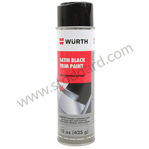 NLA09505300 - Wurth Flexi-Trim Satin Black Flexible Spray Paint. for Porsche 