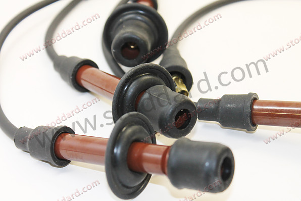 NLA10995400 - Stoddard Ignition Wire Set For 356 And 912 With Long, Straight Brown Connector for Porsche 356C &bull; 1963 &bull; 1600 C (616/15) &bull; Cabrio C &bull; Manual Gearbox, 4 Speed