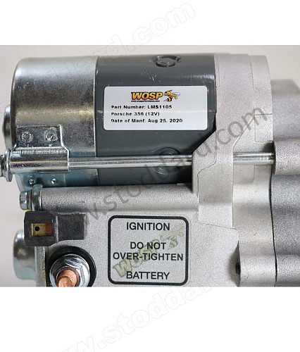NLA1105LMS - High Torque Gear Reduction Starter, 12-Volt, WOSPerformance, New For 356 for Porsche 356C &bull; 1963 &bull; 1600 C (616/15) &bull; Cabrio C &bull; Manual Gearbox, 4 Speed