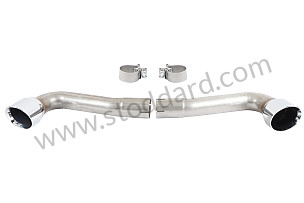 Sport Tail Pipes For Stoddard Exhaust System 356B, 356C Without Rear Bumper Guards  (NLA11100600SS)