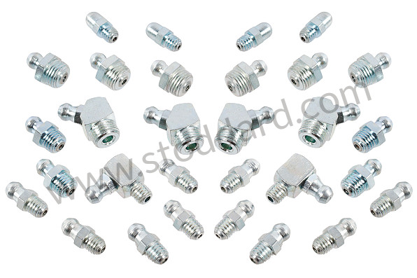 NLA16300101 - Grease Nipple Fitting Set, For 356 Chassis And Suspension for Porsche 356A &bull; 1955 &bull; 1300 (506/2) &bull; Cabrio A T1 &bull; Manual Gearbox, 4 Speed