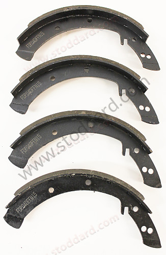 NLA35103300 - Drum Brake Shoe Set of Four (1 axle). All 356 356A And 356B All New for Porsche 