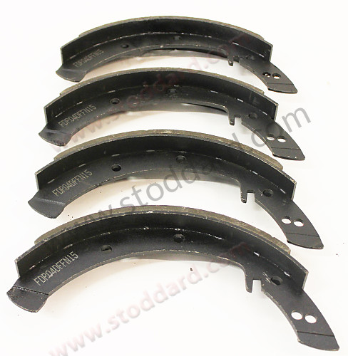 NLA35103300 - Drum Brake Shoe Set of Four (1 axle). All 356 356A And 356B All New for Porsche 