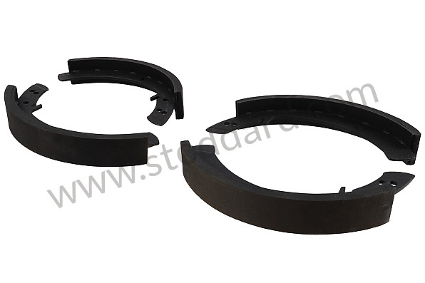 NLA35103352 - Brake Shoe Set Oversized 356, 356A 356B. for Porsche 356A &bull; 1955 &bull; 1300 (506/2) &bull; Cabrio A T1 &bull; Manual Gearbox, 4 Speed