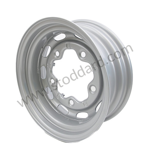 NLA36101210SB - Powder coat 15 x 5.5 drum brake wheel,  powdercoated silver. for Porsche 
