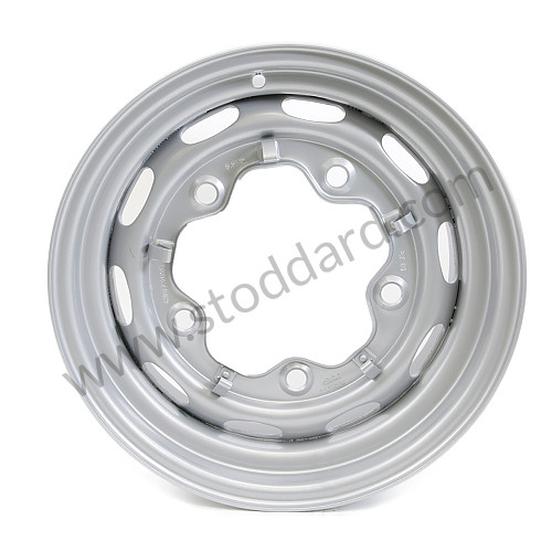 NLA36101210SB - Powder coat 15 x 5.5 drum brake wheel,  powdercoated silver. for Porsche 