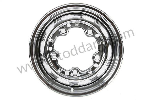 NLA36101220 - Chrome 15 x 5.5 drum brake wheel for Porsche 356A &bull; 1955 &bull; 1300 (506/2) &bull; Cabrio A T1 &bull; Manual Gearbox, 4 Speed