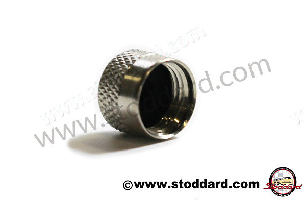 NLA36120231 - Valve Stem Cap, Knurled Steel, All Schrader Tire Valve Stems for Porsche 