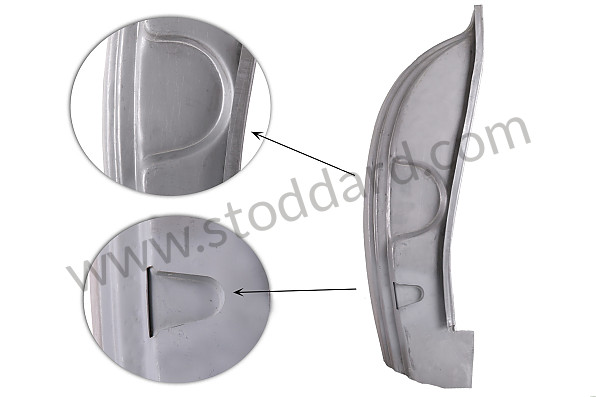 NLA50204241 - Lockpost, Right For Low 3-Hole Striker Plate. 356A T-2 And Speedster for Porsche 