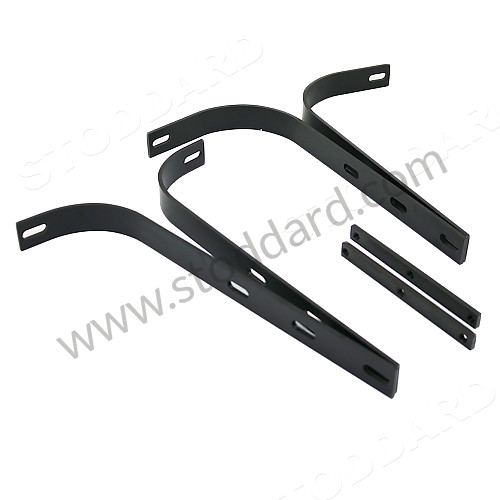 NLA50513100 - Front Bumper Bracket Set. Right And Left. 356, 356A. for Porsche 356A &bull; 1955 &bull; 1300 (506/2) &bull; Cabrio A T1 &bull; Manual Gearbox, 4 Speed
