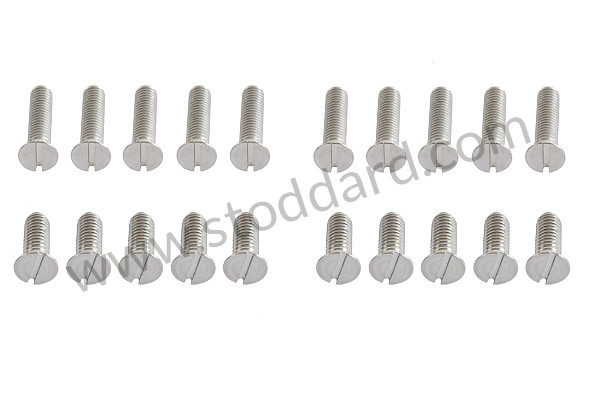 NLA52100700 - Early Seat Rail Screw 20-Piece Set. 356, 356A, 356B T5 for Porsche 