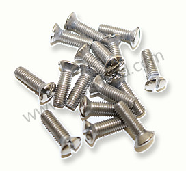 16-Piece Polished Stainless Steel Seat Recliner Screw Set For 356A  (NLA52100900)