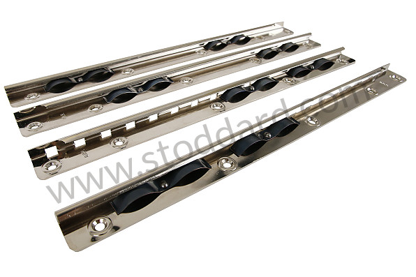 NLA52103100 - Lower Seat Rail Track Set For 356 Pre-A And 356A And 356B T5. Includes Springs for Porsche 356A &bull; 1955 &bull; 1300 (506/2) &bull; Cabrio A T1 &bull; Manual Gearbox, 4 Speed