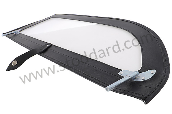 NLA53100105700 - Speedster Side Curtain Set, Clear Plastic Window with Black Canvas, Includes a 2 compartment storage bag for Porsche 356A &bull; 1955 &bull; 1300 S (589/2) &bull; Speedster A T1 &bull; Manual Gearbox, 4 Speed