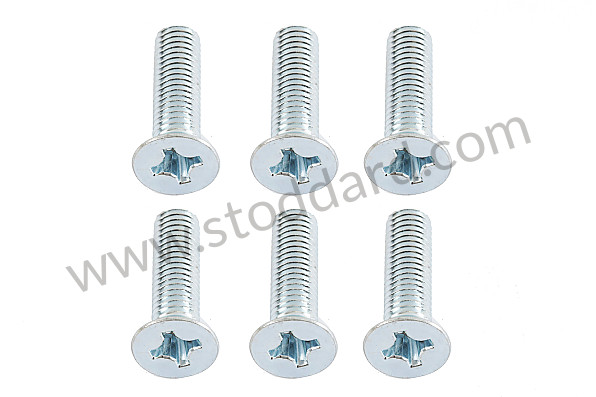 NLA53100500 - Late 3-Hole Striker Plate Screw Set For 356A T2, 356B, And 356C for Porsche 