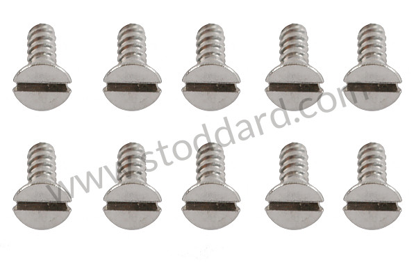 NLA53100700 - Stainless Furry Weatherstrip Screw Set For Coupe And Cabriolet for Porsche 