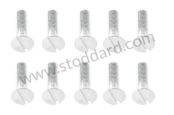 NLA53100900 - 5-Hole Striker Plate Screw Set For 356 Pre-A And 356A Pre-T2 for Porsche 