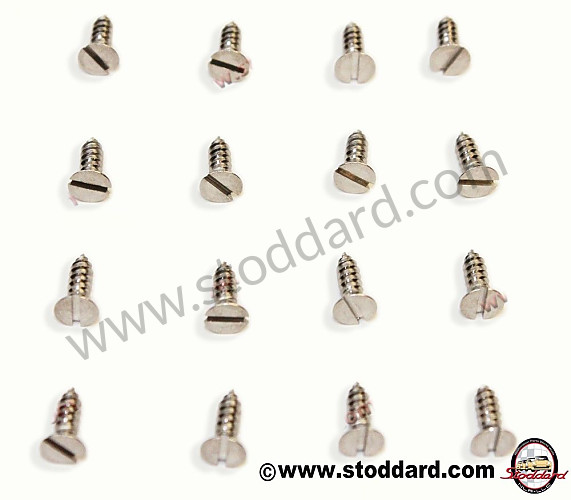 NLA54100600 - Windshield Cowl Molding Screw Kit, 356 Speedster for Porsche 