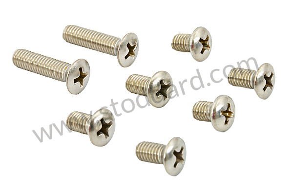 NLA54104000 - Stainless Windshield Frame Screw Set, 356 Speedster for Porsche 356A &bull; 1955 &bull; 1600 S (616/2) &bull; Speedster A T1 &bull; Manual Gearbox, 4 Speed