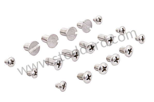 NLA54104100 - Stainless Windshield Frame Screw Set, Roadster And Convertible D for Porsche 356A &bull; 1958 &bull; 1600 S (616/2 T2) &bull; Convertible D A T2 &bull; Manual Gearbox, 4 Speed