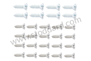 Screw Set For Aluminum Holding Rail. All 356 Cabriolets  (NLA54200200)