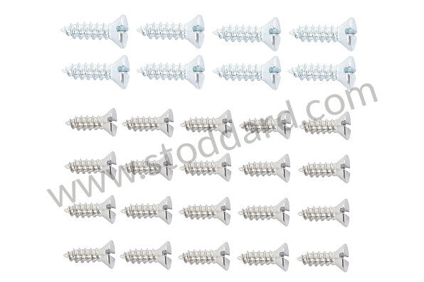 NLA54200200 - Screw Set For Aluminum Holding Rail. All 356 Cabriolets for Porsche 