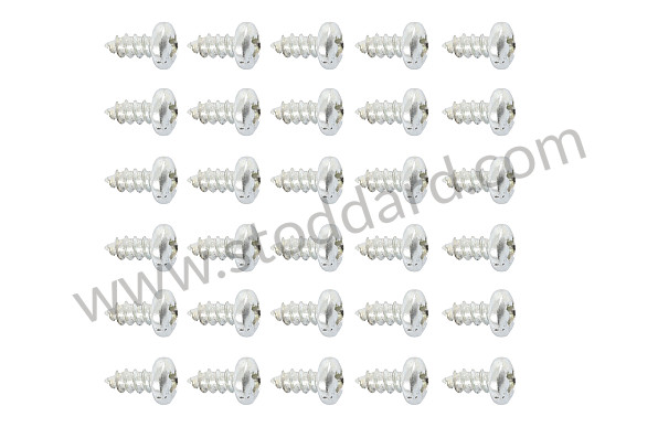 NLA54200300 - Screw Set Aluminum Holding Rail For Convertible D And Roadster for Porsche 