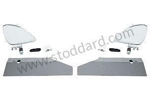 Vent Window, Complete Optional Assembly, Set Of Two, For 356 Pre A Up To 356A T1 (1957.5) PAIR (NLA54210501SET)