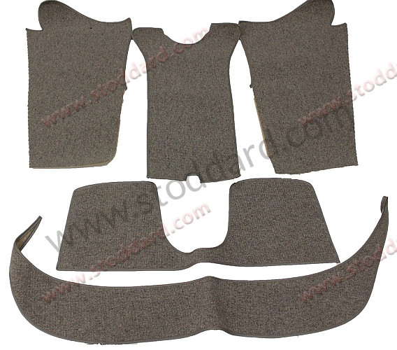NLA55101600 - German Square Weave Carpet Set For 356 Roadster. Special Order for Porsche 