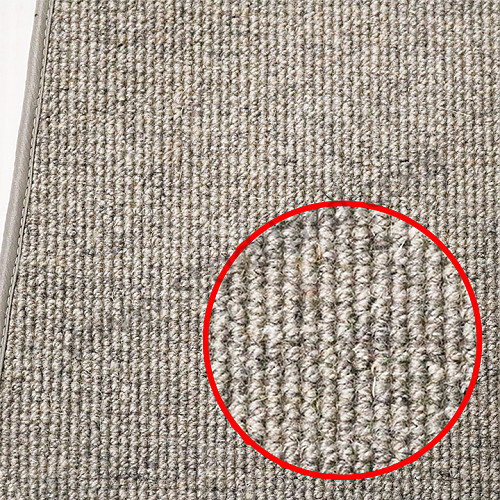 NLA55101600600 - Square Weave Carpet Set, Grey. 356 Roadster 17pc  Set. for Porsche 356B T5 &bull; 1960 &bull; 1600 S (616/2 T5) &bull; Roadster B T5 &bull; Manual Gearbox, 4 Speed