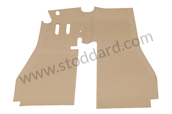 NLA55110100400 - Complete Tan Rubber Floor Mat Set For 356A. for Porsche 