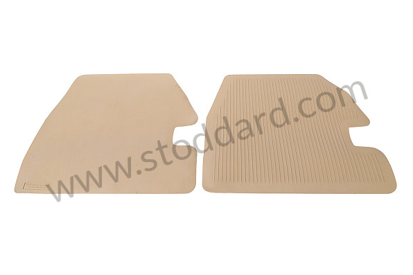 NLA55110100400 - Complete Tan Rubber Floor Mat Set For 356A. for Porsche 