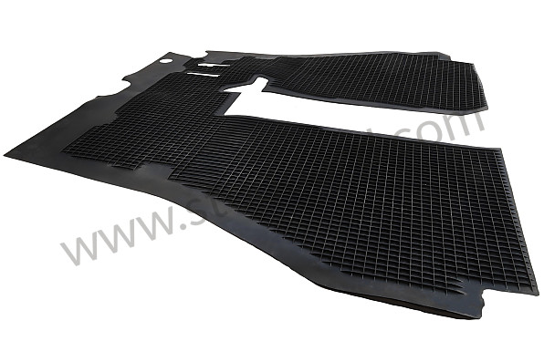 NLA55110105 - Front Rubber Floor Mat For 356B T5 With No Hole Cut-Out For Headlight Dimmer Switch for Porsche 356B T5 &bull; 1959 &bull; 1600 (616/1 T5) &bull; Cabrio B T5 &bull; Manual Gearbox, 4 Speed