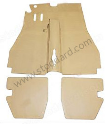 Complete Tan Rubber Floor Mat Set For 356B T5.  (NLA55110105400)