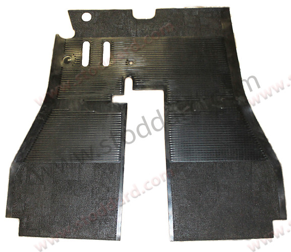 NLA55110105GW - Front Rubber Floor Mat For 356B T5 With No Hole Cut-Out For Headlight Dimmer Switch - Kit Bundle for Porsche 