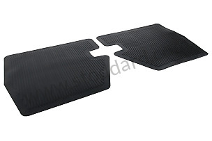 Rubber Rear Floor Mats. Left And Right. 356, 356A, 356B T5. PAIR (NLA55112101)