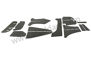 Engine Compartment Sound Insulation Kit For 356A T2, 356B, And 356C Cabriolet 15 Pc 