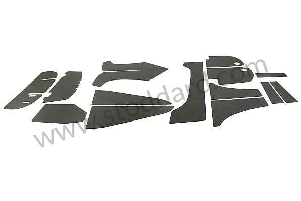 NLA55198107 - Engine Compartment Sound Insulation Kit For 356A T2, 356B, And 356C Cabriolet 15 Pc for Porsche 356B T6 &bull; 1961 &bull; 1600 (616/1 T6) &bull; Cabrio B T6 &bull; Manual Gearbox, 4 Speed