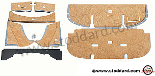 Engine Compartment Sound Insulation Kit 356B T6 And 356C Karmann Coupe  (NLA55198108)