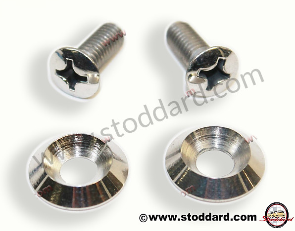 NLA55500300 - Washer And Screw Kit For Interior Rear Side Wall. 356 Cabriolet for Porsche 