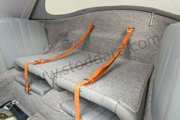 NLA55531100TAN - Tan Leather Interior Luggage Strap For 356 And 911 912 Up 1973 - Set Of Two for Porsche 