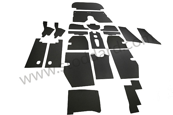 NLA55651000 - Complete Interior Body Sound Insulation Kit. 356B T5 Coupe for Porsche 356B T5 &bull; 1959 &bull; 1600 (616/1 T5) &bull; Coupe B T5 &bull; Manual Gearbox, 4 Speed