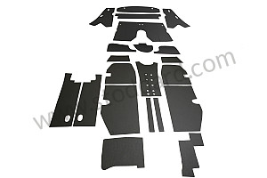 Complete Interior Body Sound Insulation Kit. 356A Cabriolet 